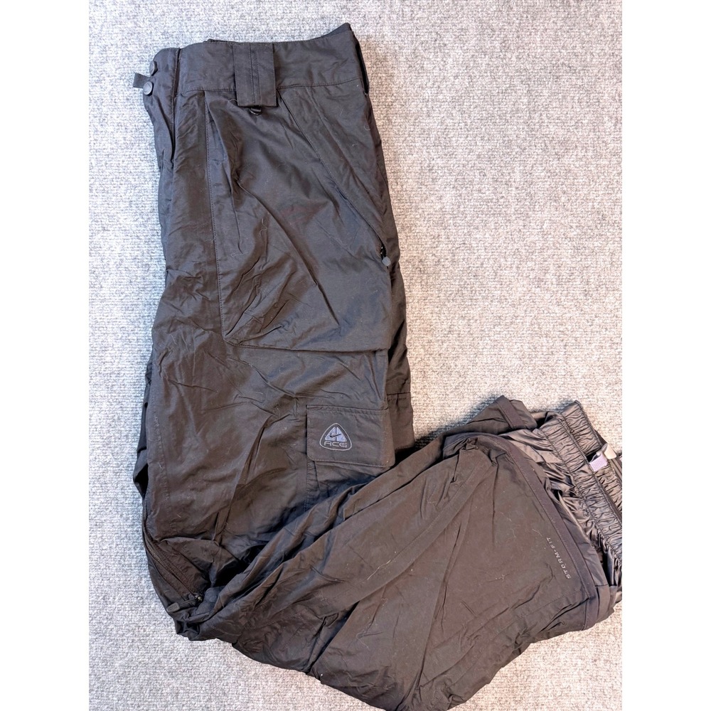 Nike ACG Storm-Fit Snow Pants Mens XL Black Insulated Cargo Ski Snowboard Hiking